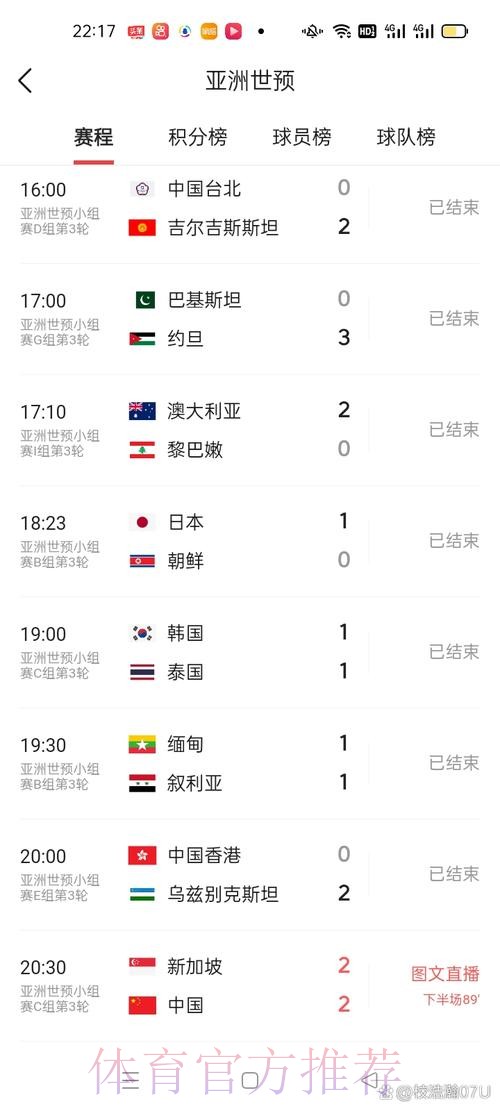 2026年世界杯比分实时播报